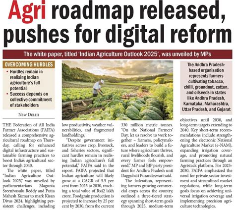 Agri roadmap released, pushes for digital reform - Protect Our Livelihood