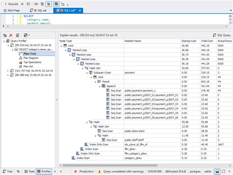 Query Optimization Profiling 的图像结果
