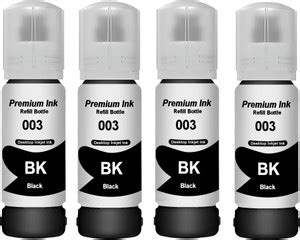 HYNEAR 003 Refill ink Bottle 001/003 ink Refill Bottle [4 pc ] Black ...