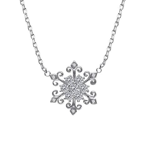GIVA 925 Sterling Silver Snow Flake Pendant with Link Chain | Rakhi ...