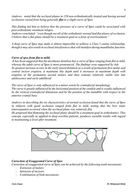 Curve of Spee in orthodontics and its effects | PDF