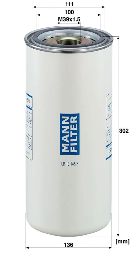 MANN-FILTER LB 13 145/3 Compressed Air-Oil Separation