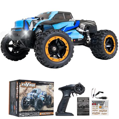 wiproso 1/16th Scale Electric Powered 4WD Race Truck 16889 with LED ...