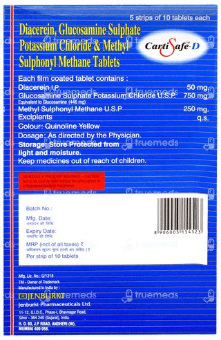 Cartisafe D 750/50/250 MG | Order Cartisafe D 750/50/250 MG Tablet ...