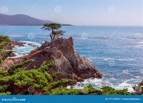 Pebble Beach, California/USA - October 28, 2019: Beautiful Lone Cypress ...