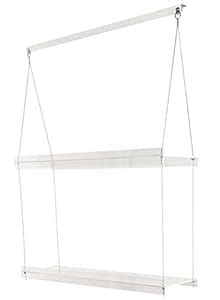 SupremeTech Hanging Acrylic Shelves for Windows (22" Wide, 2 Shelves ...