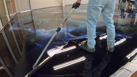 Uv Stable Metallic Marble Look Epoxy Flooring - Buy Epoxy Floor ...