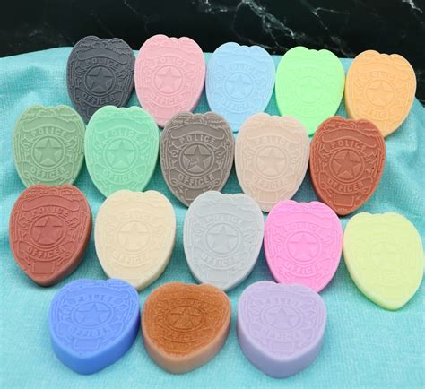 Set of 2 Police Badge Soaps, for Birthday, Anniversary, Father's Day ...