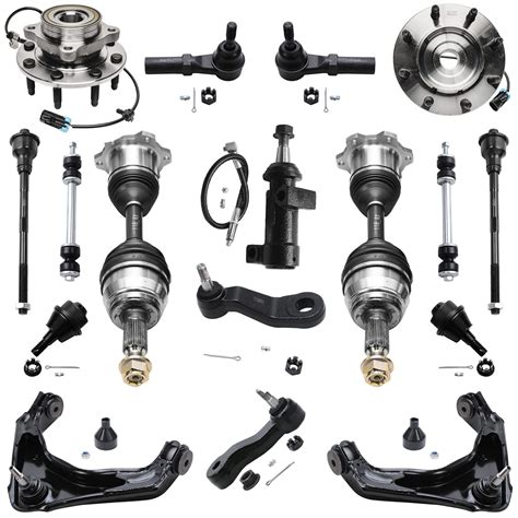 Buy Detroit Axle - Front 17pc Suspension Kit for 4WD Chevy GMC ...