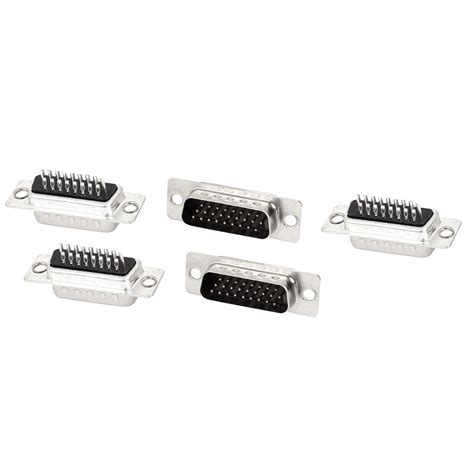 Amazon.in: Buy DB26 26 Pin 3 Row Solder Type Panel Mount Male Plug ...