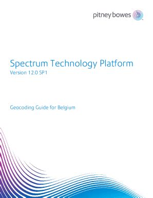 Fillable Online Comprehensive Geocoding Guide for Belgium - Spectrum ...