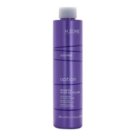 H.Zone Professional Option Silver No-Yellow Shampoo 200ml – Šampon protiv žutih tonova - a ...