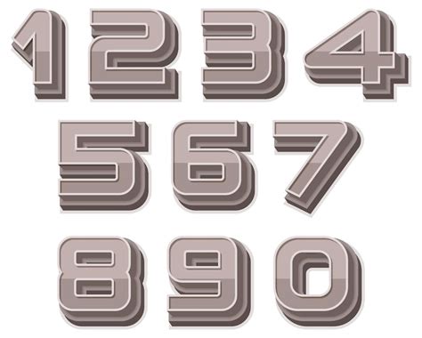 3d numbers Vectors - Download Free High-Quality Vectors from Freepik ...