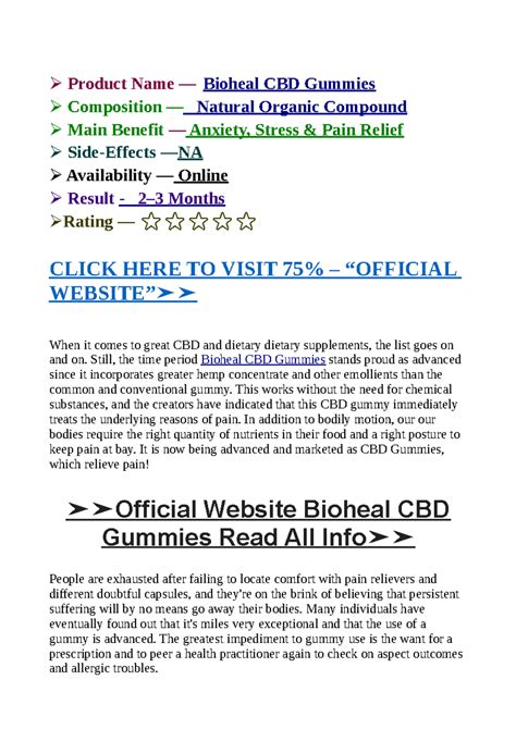 Bioheal CBD Gummies - Still, the time period Bioheal CBD Gummies stands ...