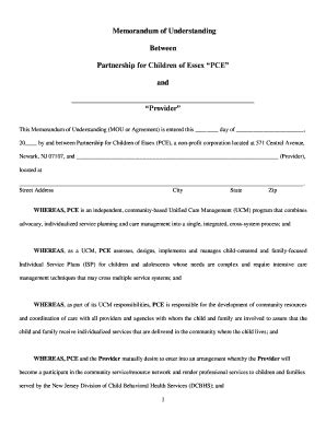 memorandum of agreement sample business partnership Forms and Templates ...
