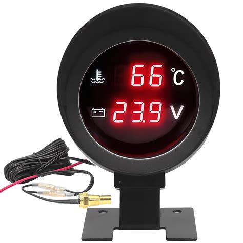 Zehuanyu Water Temperature And Voltage Gauge For Car Temp Gauge Automotive Voltage Temperature ...