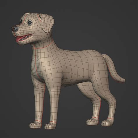 3D Cartoon Dog model - TurboSquid 2042195