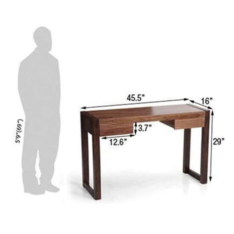 Solid Sheesham Wood Writing Study Table in Mahogany Finish – Furniture ...