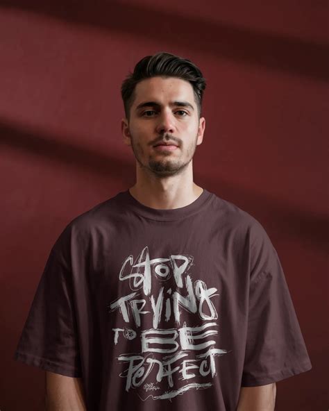 Stop Trying To Be Perfect Oversized T-Shirt | 280GSM Unisex Streetwear ...
