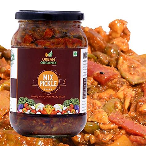 URBAN ORGANIX FOODS Mixed Pickle Homemade Achaar(Mix Vegetable, Mango ...
