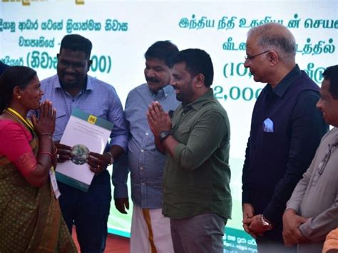 Sri Lankan President Dissanayake attends launch of Indian Housing ...