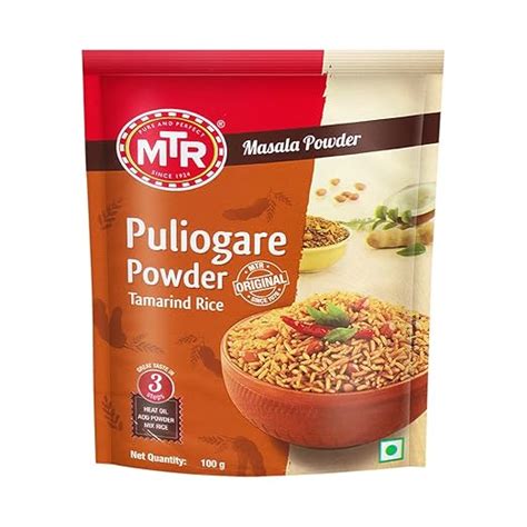MTR Puliogare Powder | Traditional Masalas | Tamarind Rice Masala ...