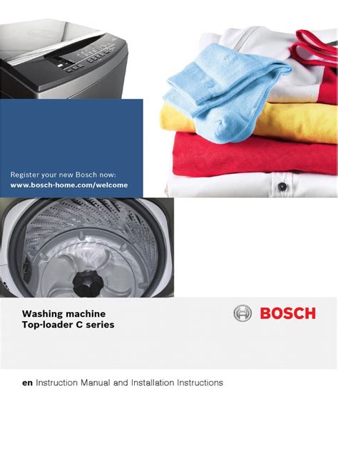 Bosch Washing Machine - User Manual | PDF | Ac Power Plugs And Sockets ...