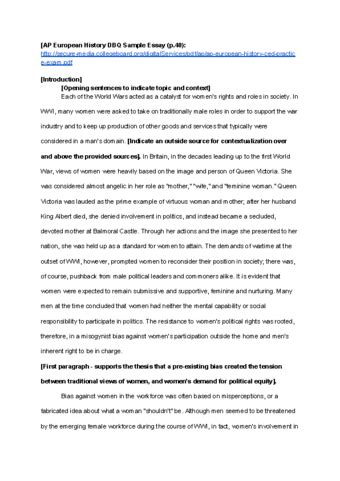 Image result for DBQ Essay Examples