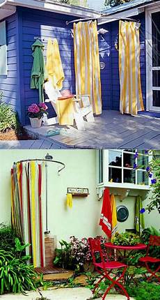 Outdoor Shower Curtain by 32 Beautiful Diy Outdoor Shower Ideas For The Best Outdoor Shower Curtain