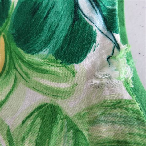 Royal Hawaiian Dress Vintage Sheath Size S? MuuMuu FLAW Green Floral ...