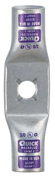 Fusion One-Hole Compression Lug, 3/0 AWG Max, 3/8 in Stud, Standard ...