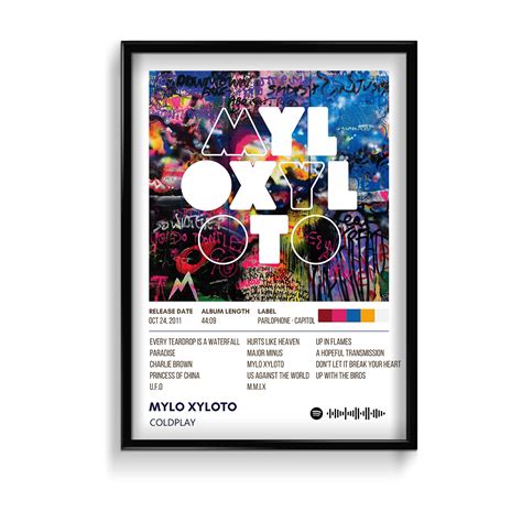 Mylo Xyloto Coldplay Album Poster – The Mortal Soul