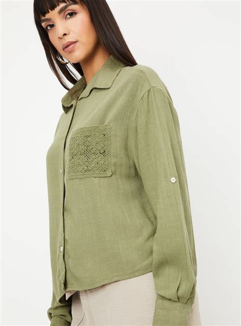 Buy Kalki x Max Women Embroidered Patch Pocket Shirt Online at just Rs ...