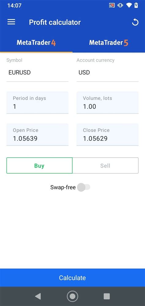 Image result for OctaFX Android Interface