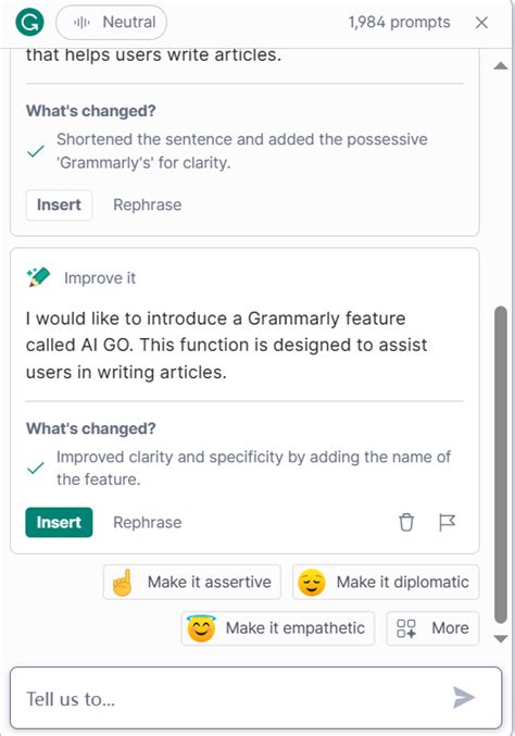 Grammarly Interface 的图像结果