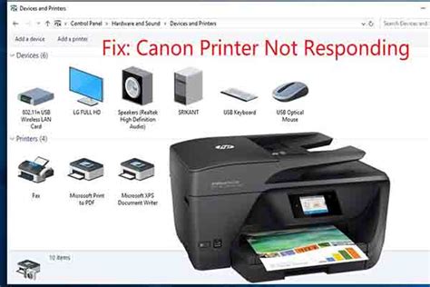 Canon Printer Not Responding Fix 的图像结果