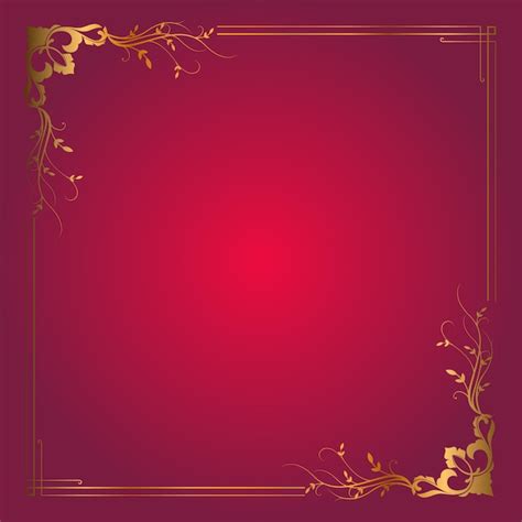 Tło dekoracyjne ramki z elegancką złotą obwódką | Darmowy wektor