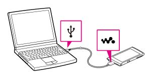 WALKMAN Help guide | Connecting by USB