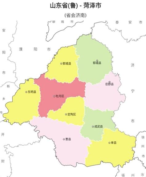 菏泽各区县大小及人口排名