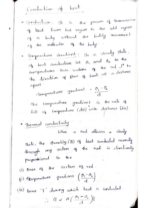 Conduction of heat - Physics - Studocu