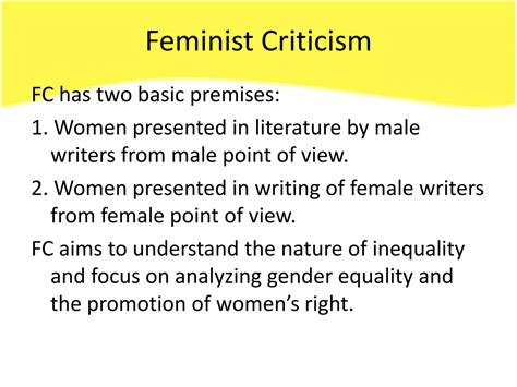 Feminist criticism final | PPTX