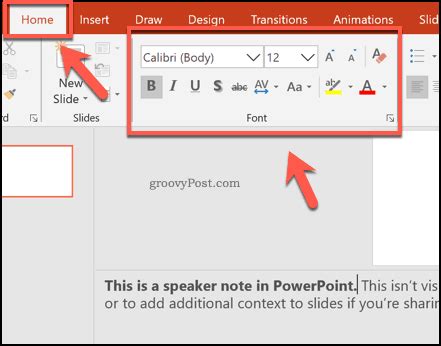 Image result for Speaker Notes PowerPoint Cite Example
