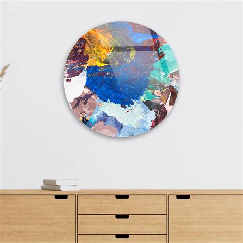 Creamy Textures Unveiled: Abstract Art with Colorful Layers on Glass ...