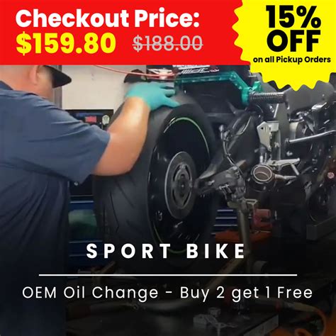 Motorcycle OEM Oil Change - Buy 2 Get 1 Free (At Location: Fullerton C ...
