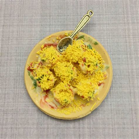 Dahi Puri Indian Chaat Miniature Food Magnet – small IDEA
