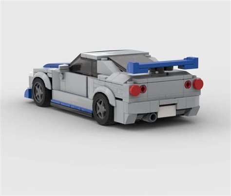 2 Fast & 2 Furious Nissan GTR R34 337PCS Block DIY Scale Model - D's Garage