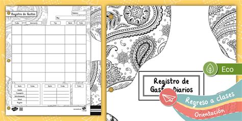 Registro de Gastos Diarios Versión Paisley