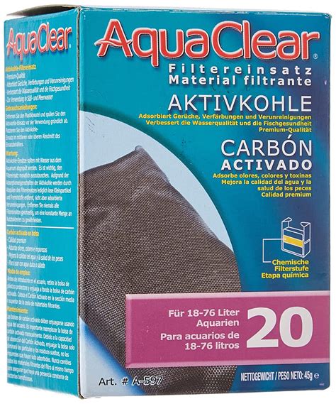 AquaClear 20 Activated Carbon, 1.5 Ounce : Amazon.in: Pet Supplies