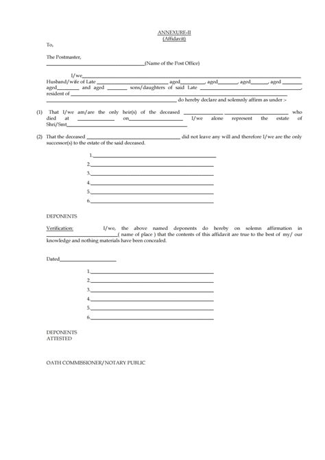 Application for closure of Savings/RD/TD/MIS/NSS Account by Nominee ...