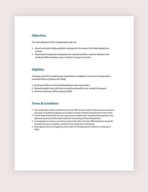 Example of a Compensation Plan 的图像结果